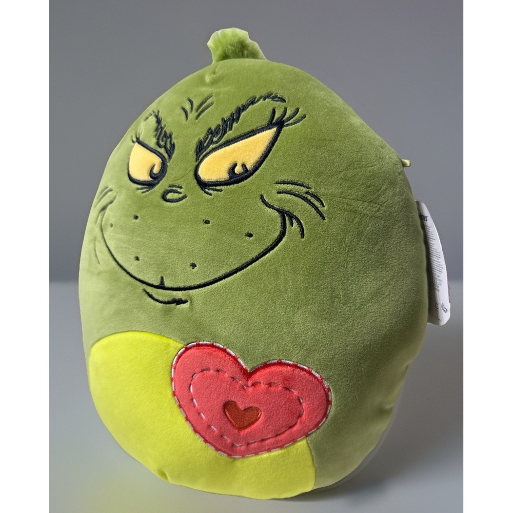2025 Dr Seuss The Grinch Red Heart 13" Official Squishmallows Jazwares Plush Toy